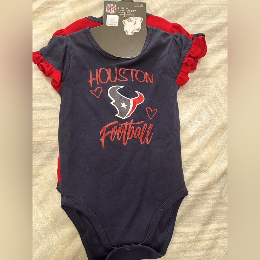 NFL Houston Texans Onesies! 2 Piece Set - NEW 🏈